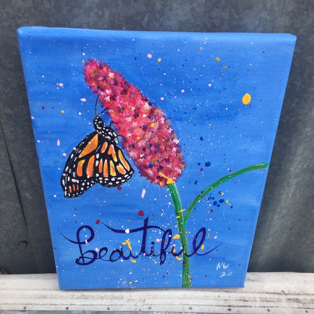 Small canvas painting